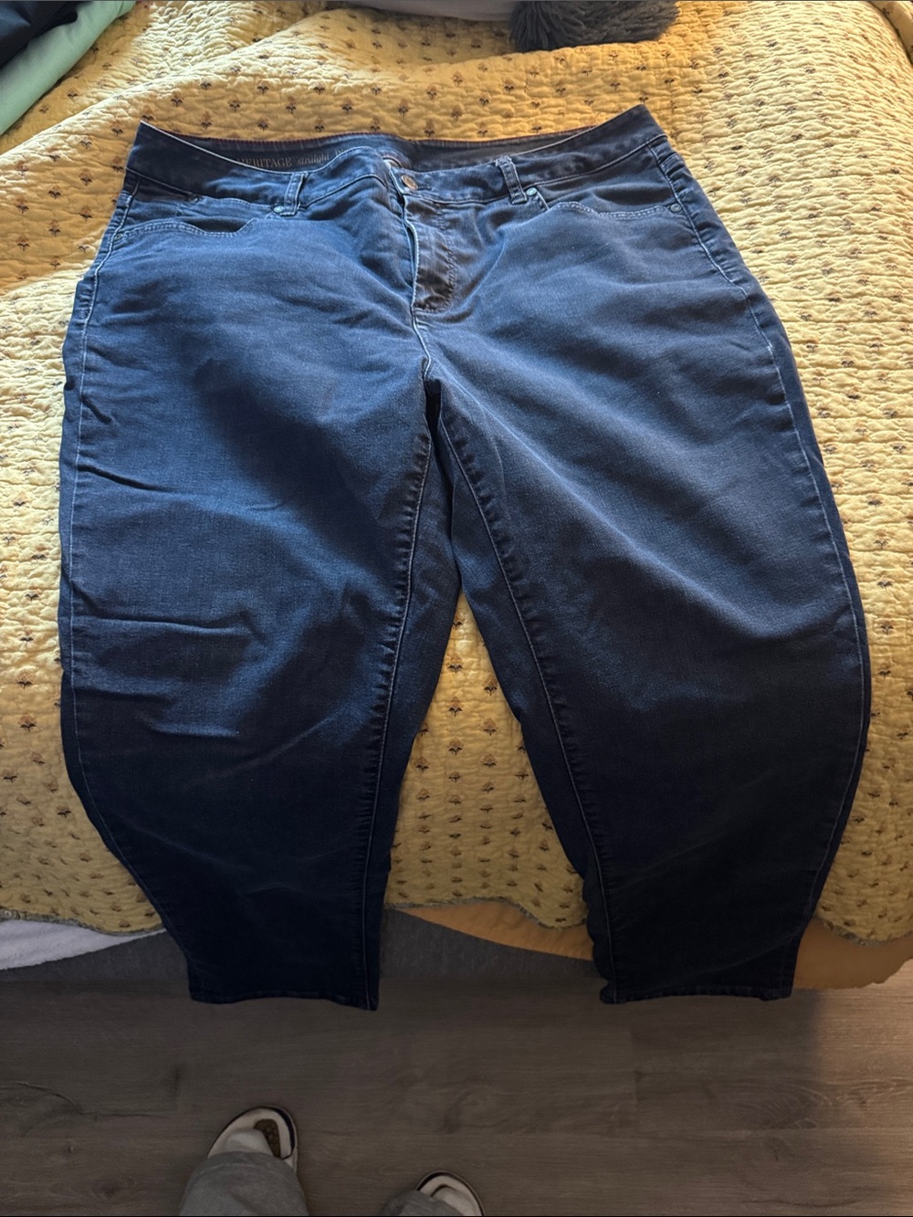 Talbots Dark Blue Straight/ Ankle Stretch super soft Jeans